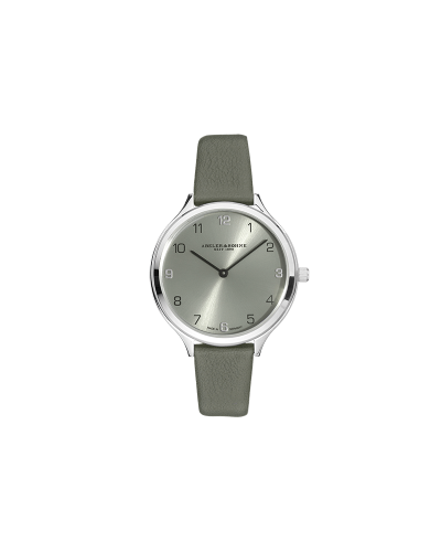 Elegante Damenuhr mit Lederarmband
